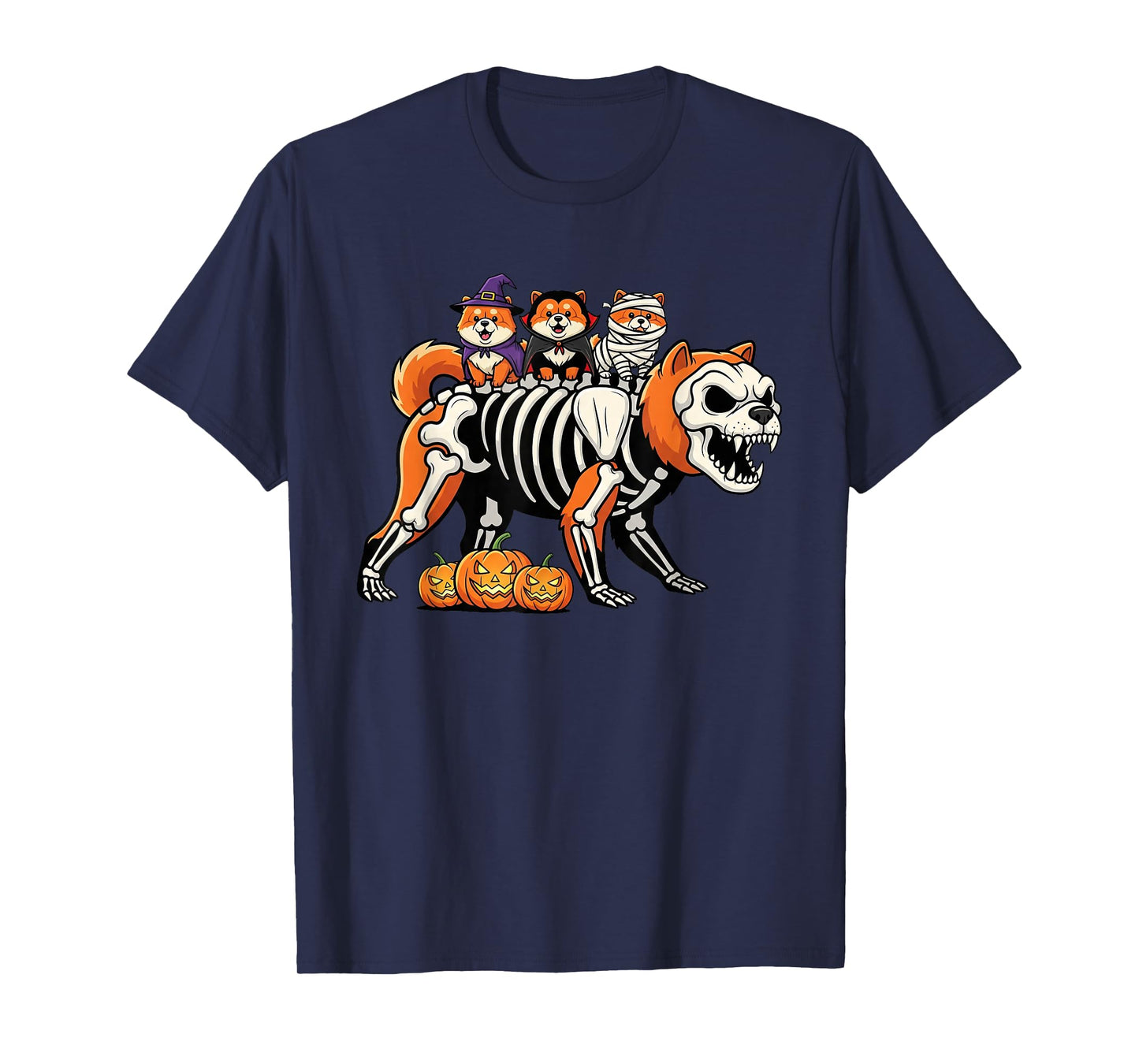 Chow Chow Skeleton Mummy Witch Halloween Kids Mens Womens T-Shirt
