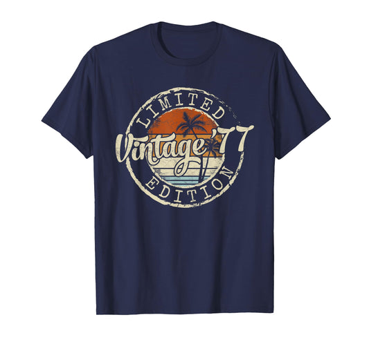 Vintage 1977 48th Birthday Gifts 48 Year Old For Men Women T-Shirt
