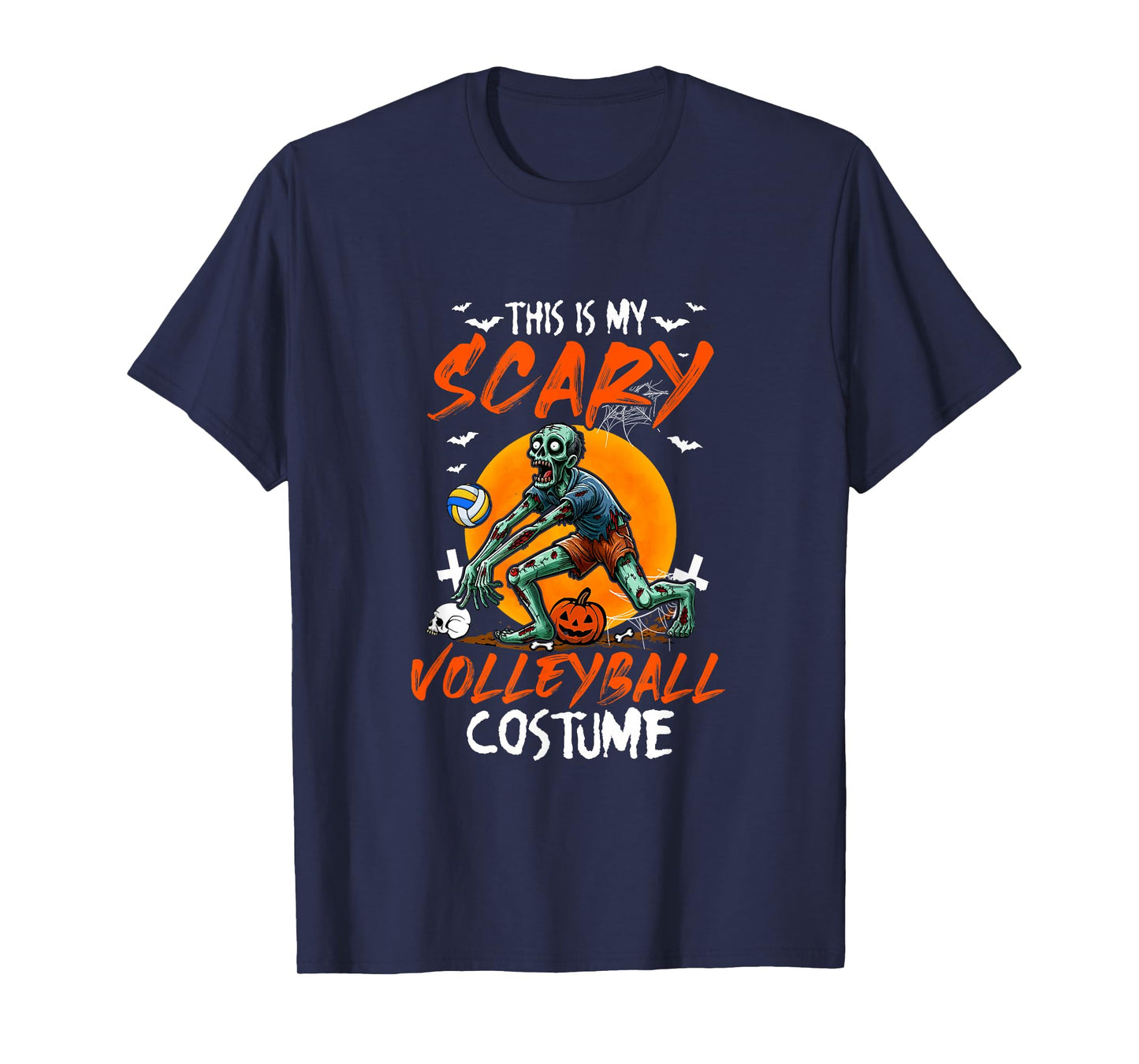 My Scary Volleyball Costume Halloween Player Matching Team T-Shirt