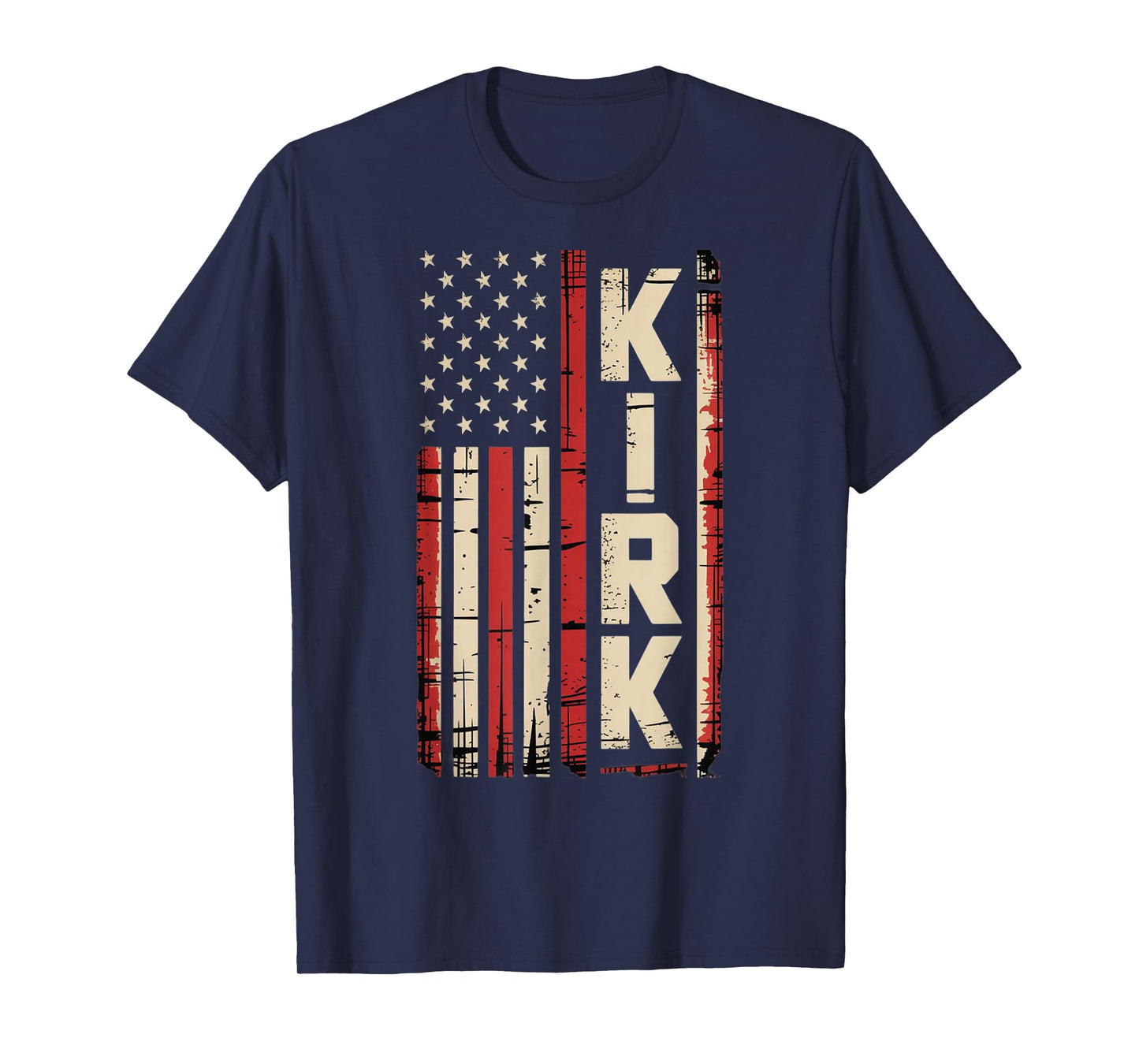 Retro Vintage Kirk US Flag T-Shirt