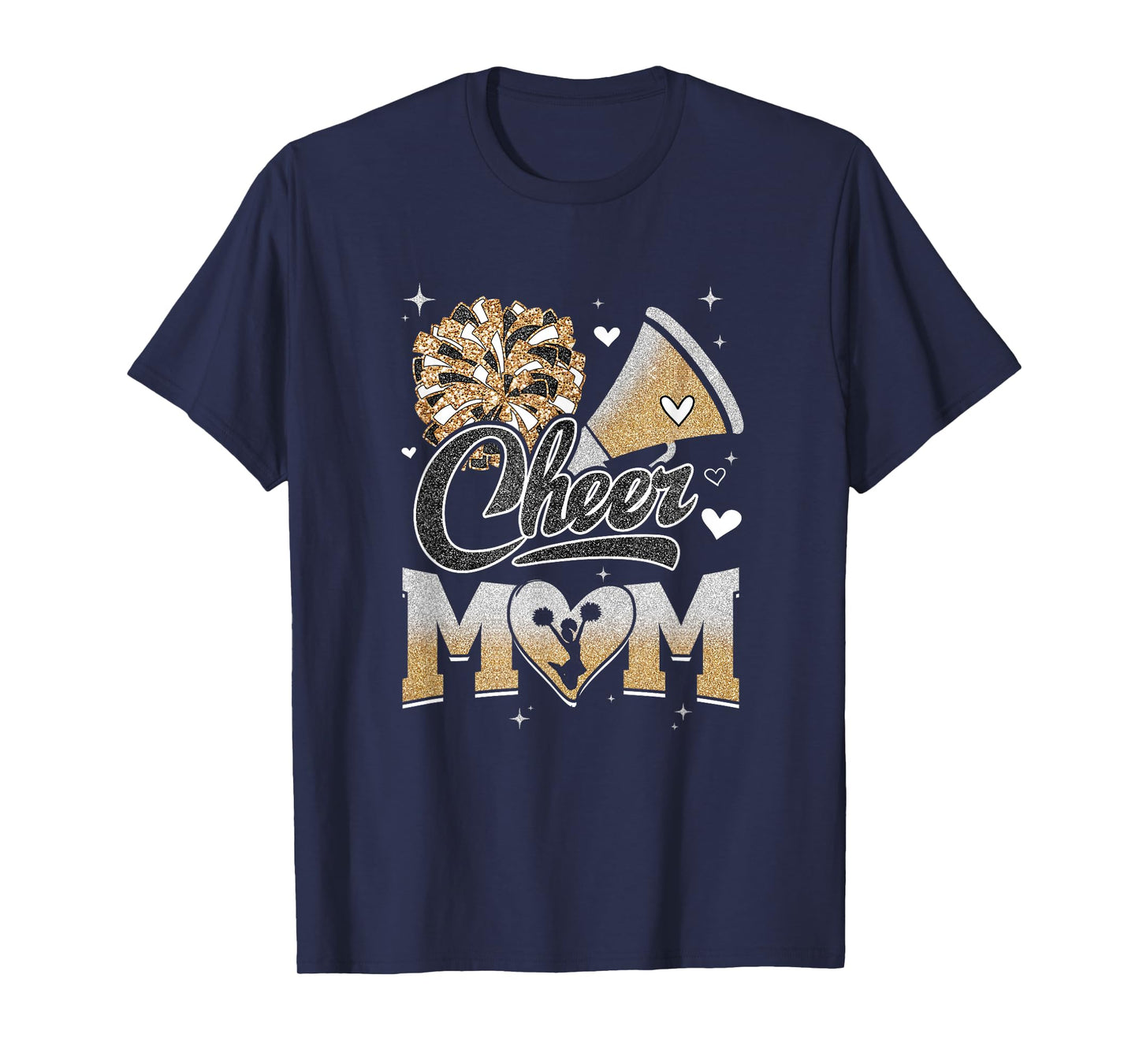 Cheer Mom Cheerleading Football For Women Graphic T-Shirt
