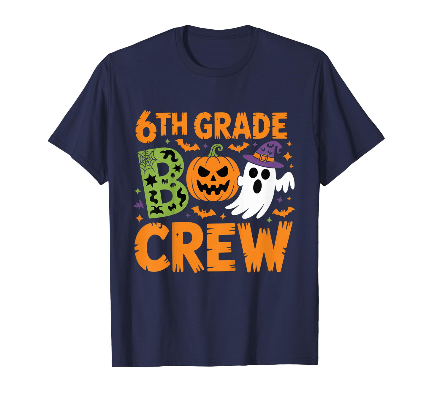 6th Grade Boo Crew Halloween Classroom Teachers Students T-Shirt