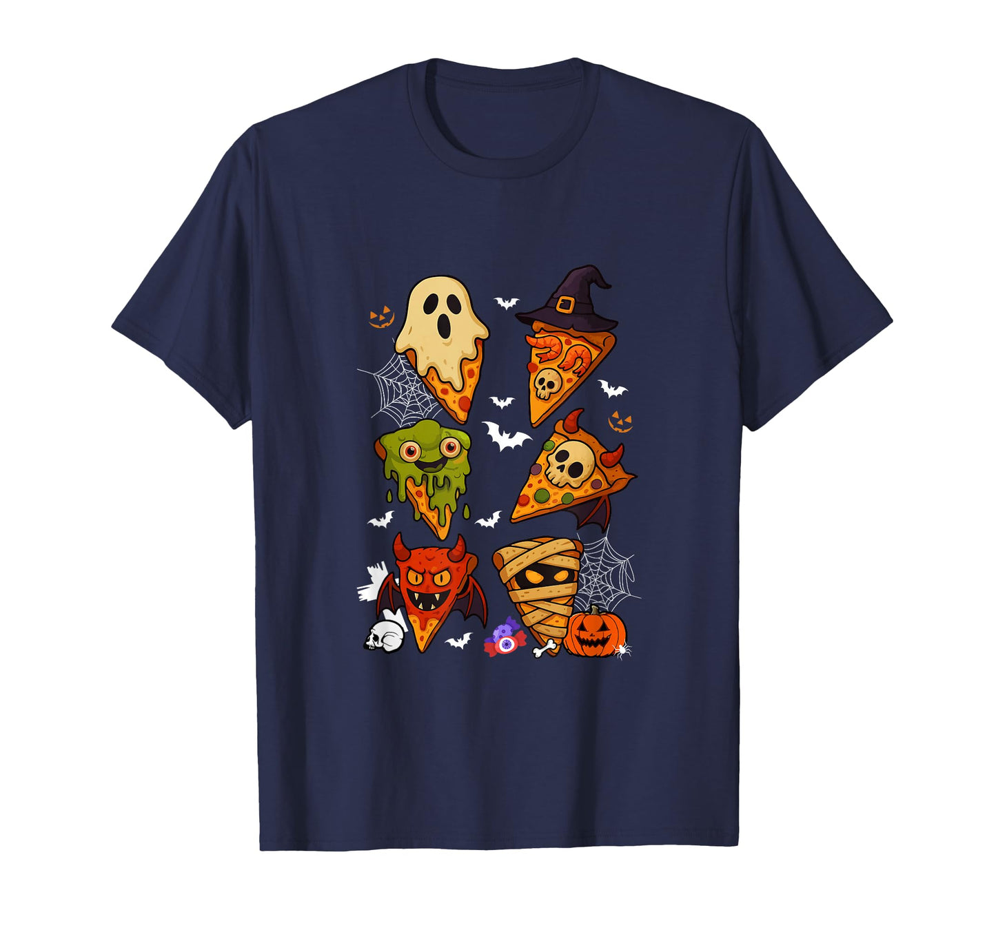 Horror Pizzas Collection Boo Witch Zombie Halloween T-Shirt