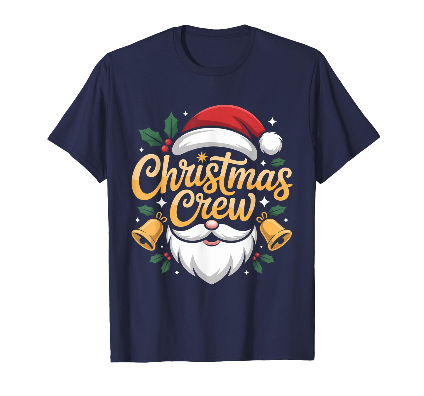 Christmas Crew Matching Family and Santa Friends T-Shirt