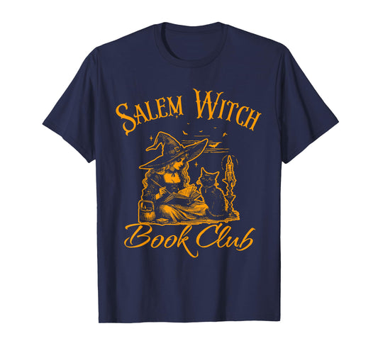 Salem Witch Book Club Halloween Spooky Reader T-Shirt