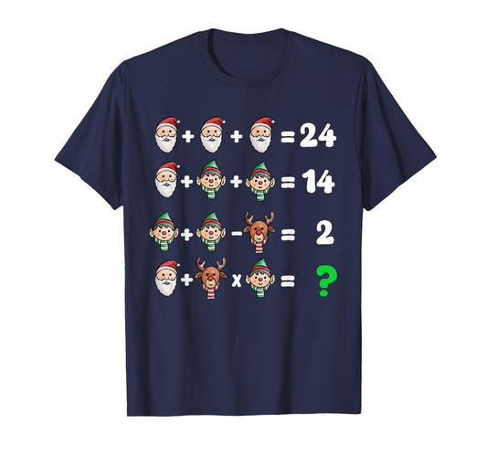 Order of Operations Quiz Christmas Math Teacher Xmas Math T-Shirt