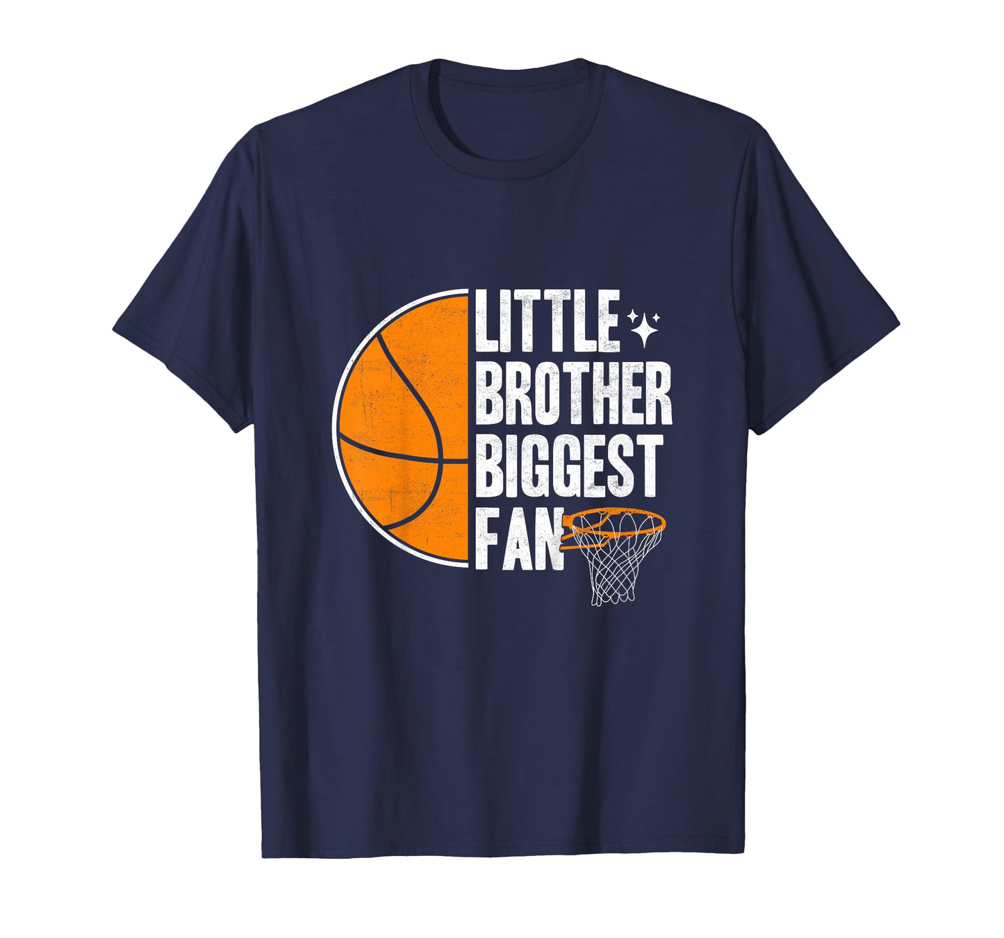 Kids Basketball Little brother Biggest Fan Basketball brother T-Shirt