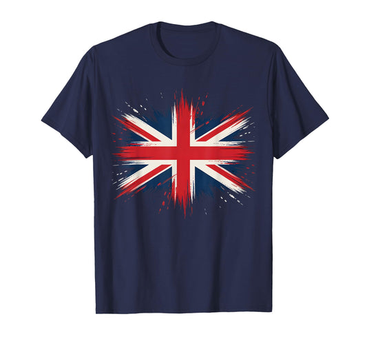 Union Jack Vintage UK Flag British Kids Boys Girls Women Men T-Shirt
