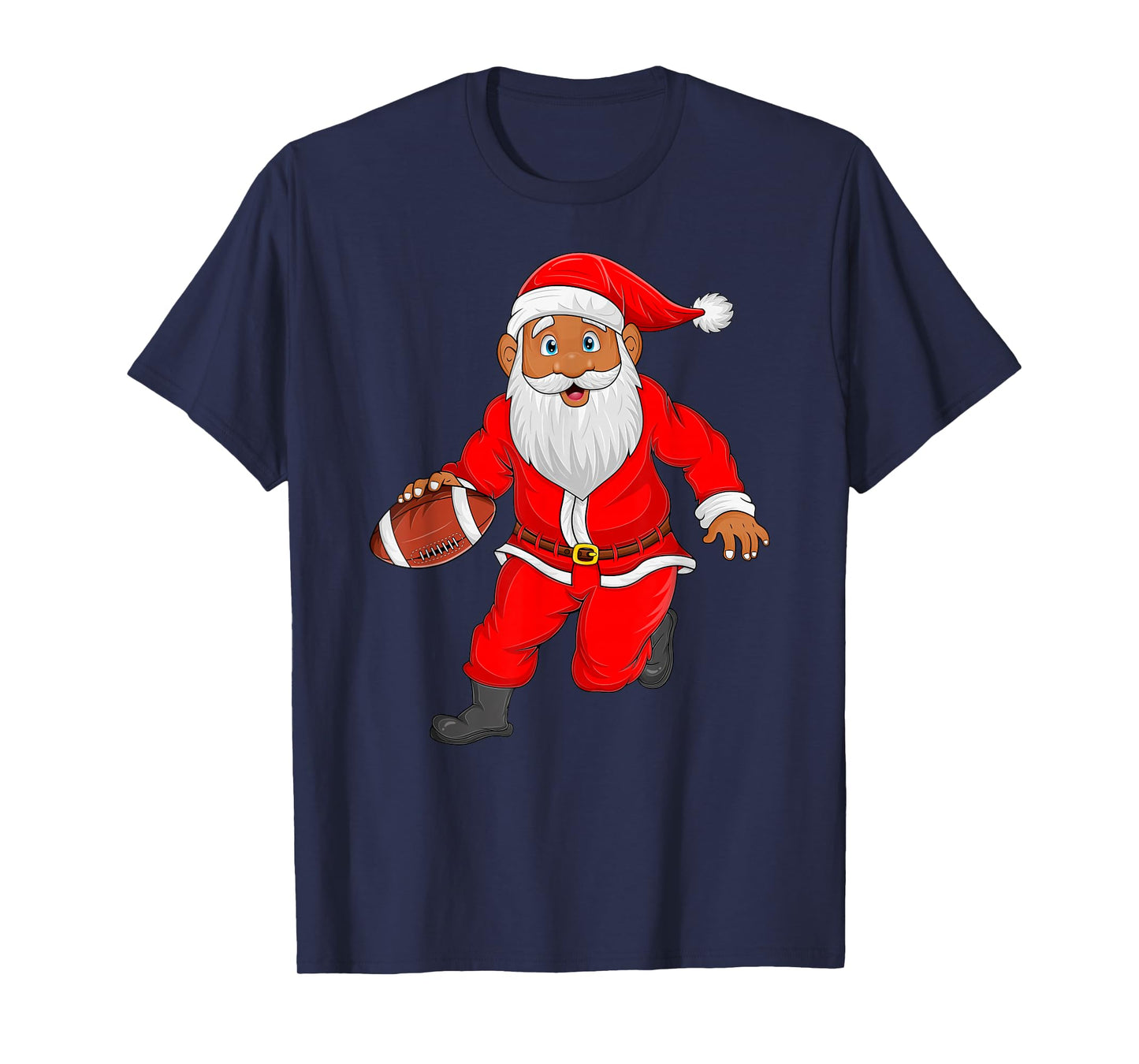Football Sports Player Santa Christmas Pajama Costume T-Shirt