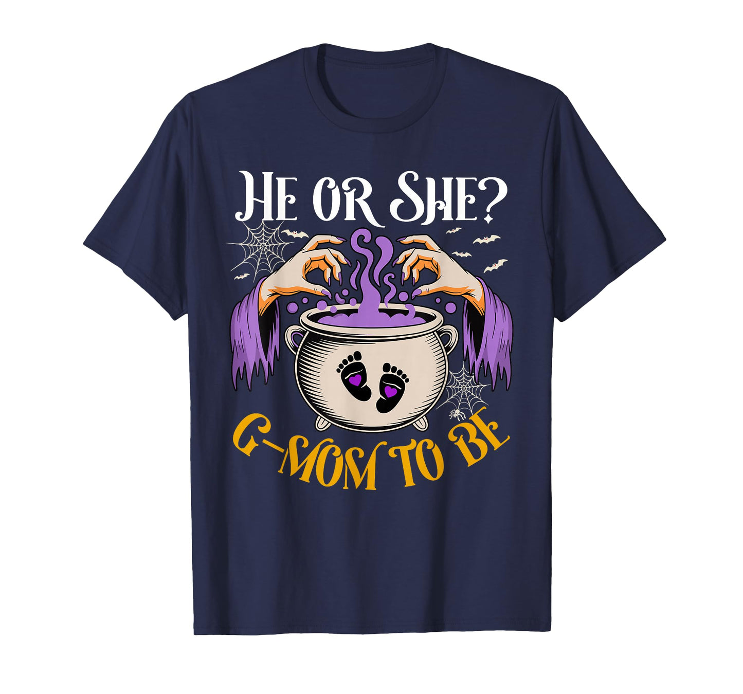 He Or She G Mom to Be Baby Reveal Halloween Costume T-Shirt
