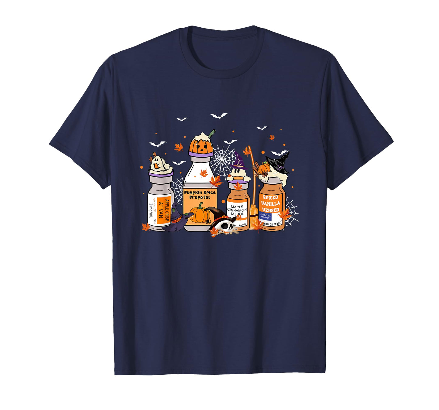 Pumpkin Spice Propofol Halloween Ghost Nurse ICU Fall Nurse T-Shirt