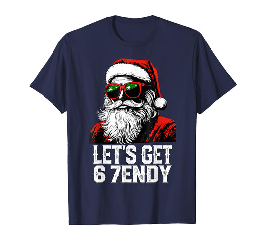 67 Six Seven 6 7endy Let's get Sendy Meme Santa Christmas T-Shirt