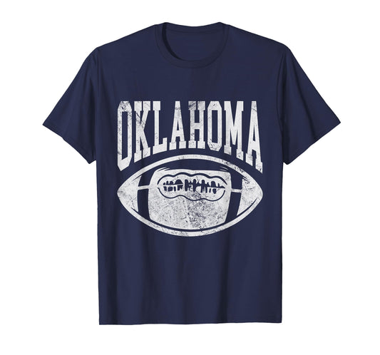 Oklahoma Football OK Football Fan Distressed T-Shirt