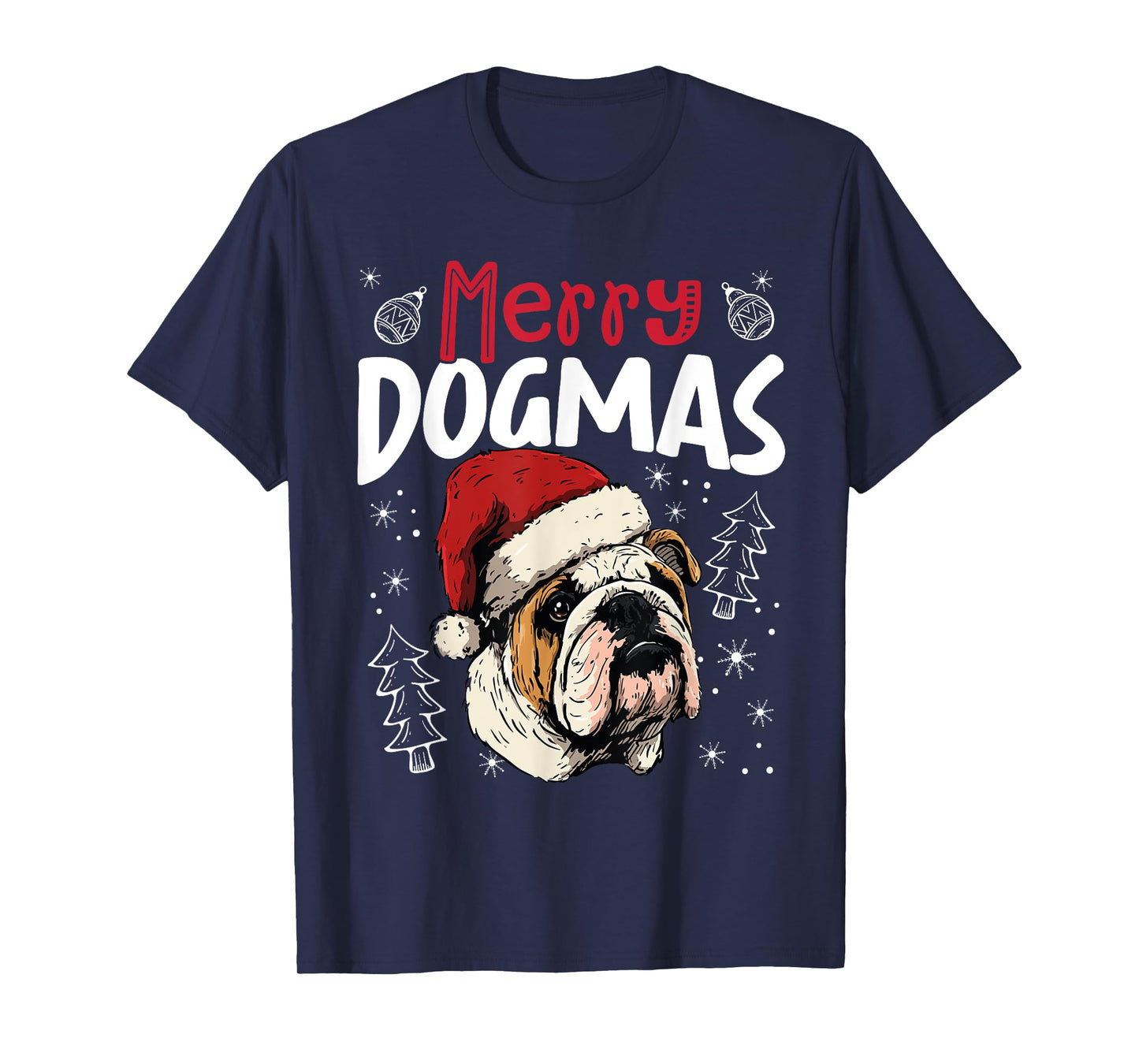 Merry Dogmas Funny Christmas Dog T-Shirt