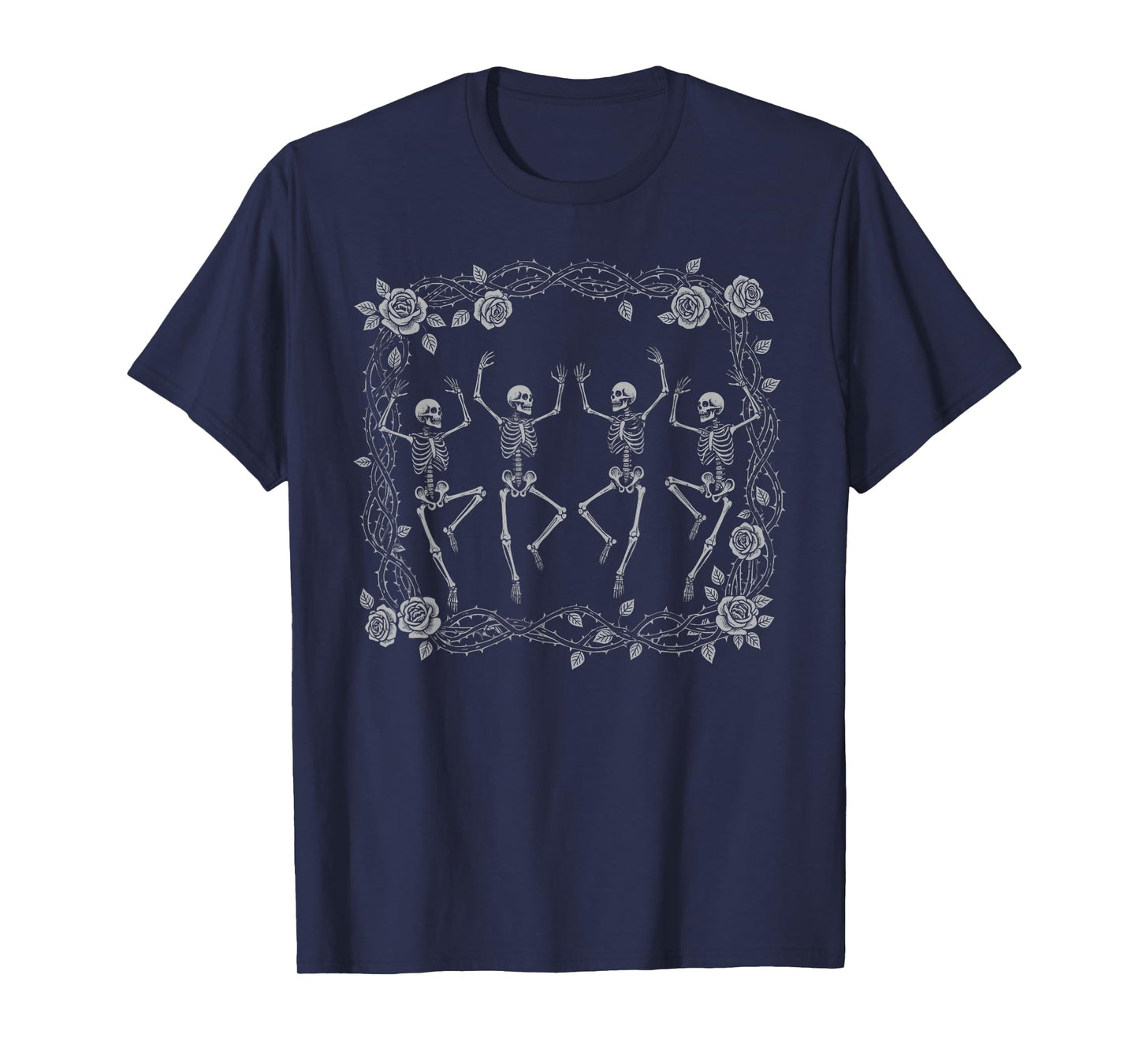 Dancing Skeletons Halloween Dance of Death Macabre Skeleton T-Shirt