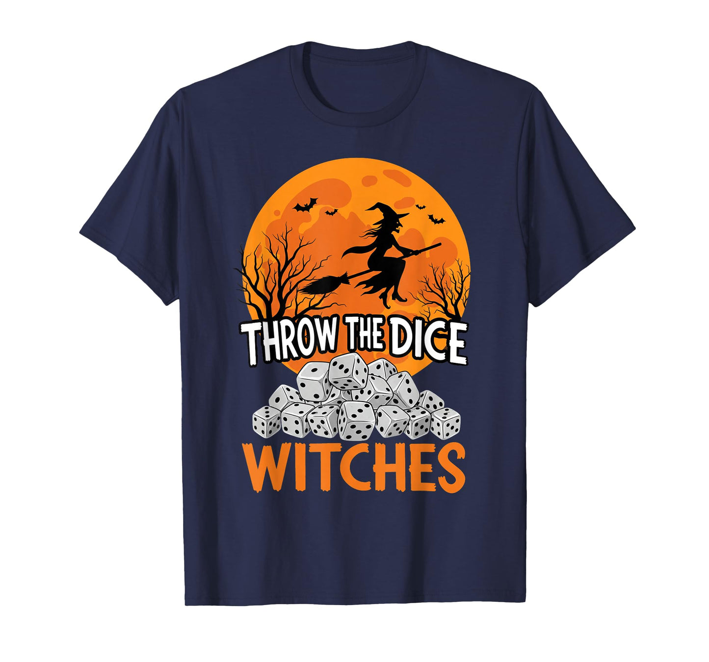 Halloween Bunco Throw The Dice Witches Bunco Dice Game Women T-Shirt