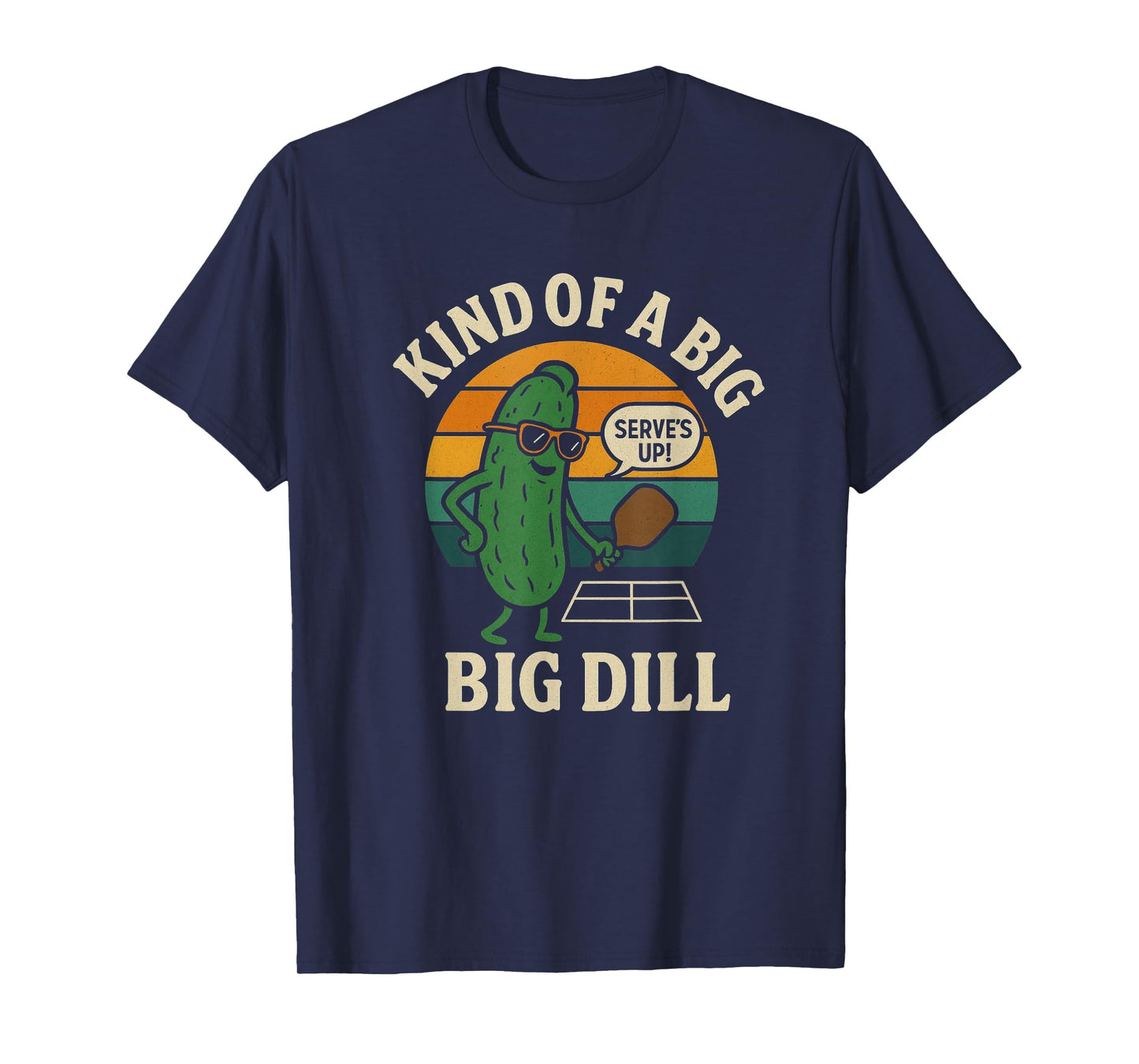 Funny Pickleball Pun Kind of A Big Deal Retro Vintage T-Shirt