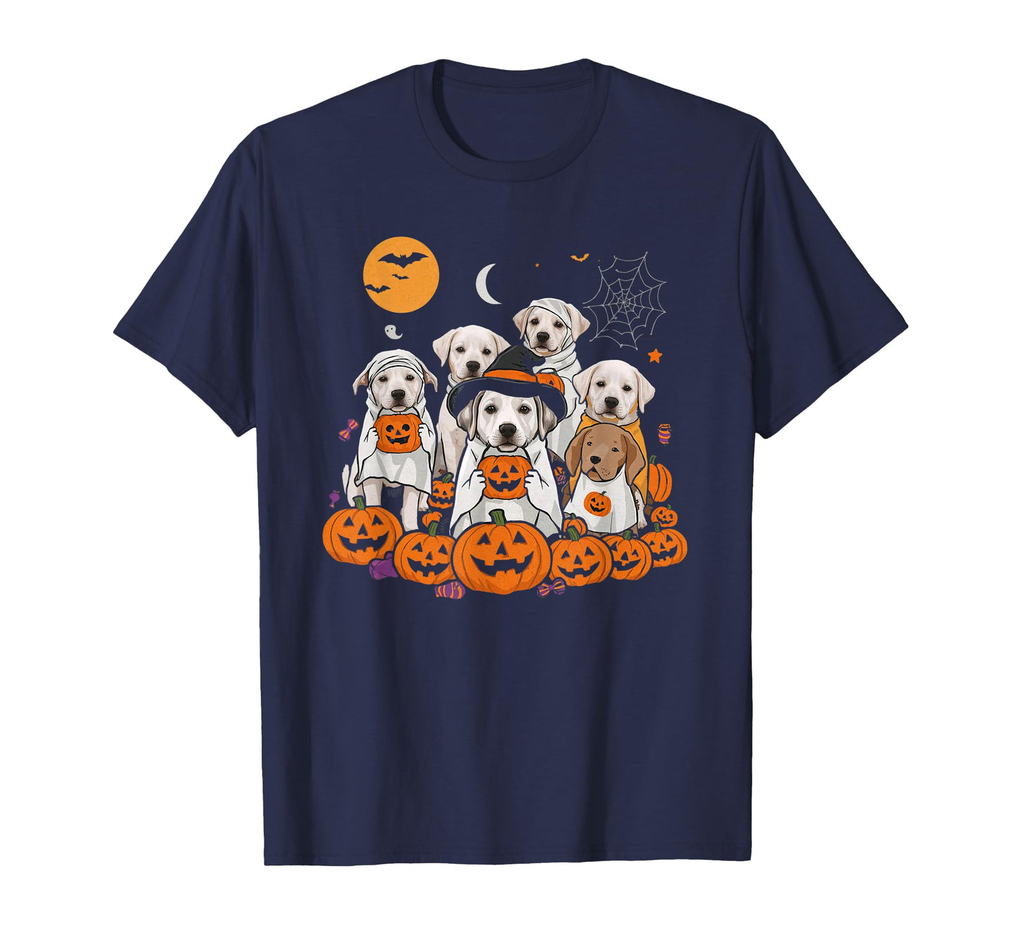 Cute Mummy Witch Ghost Halloween Dog Costume Men Women Kids T-Shirt