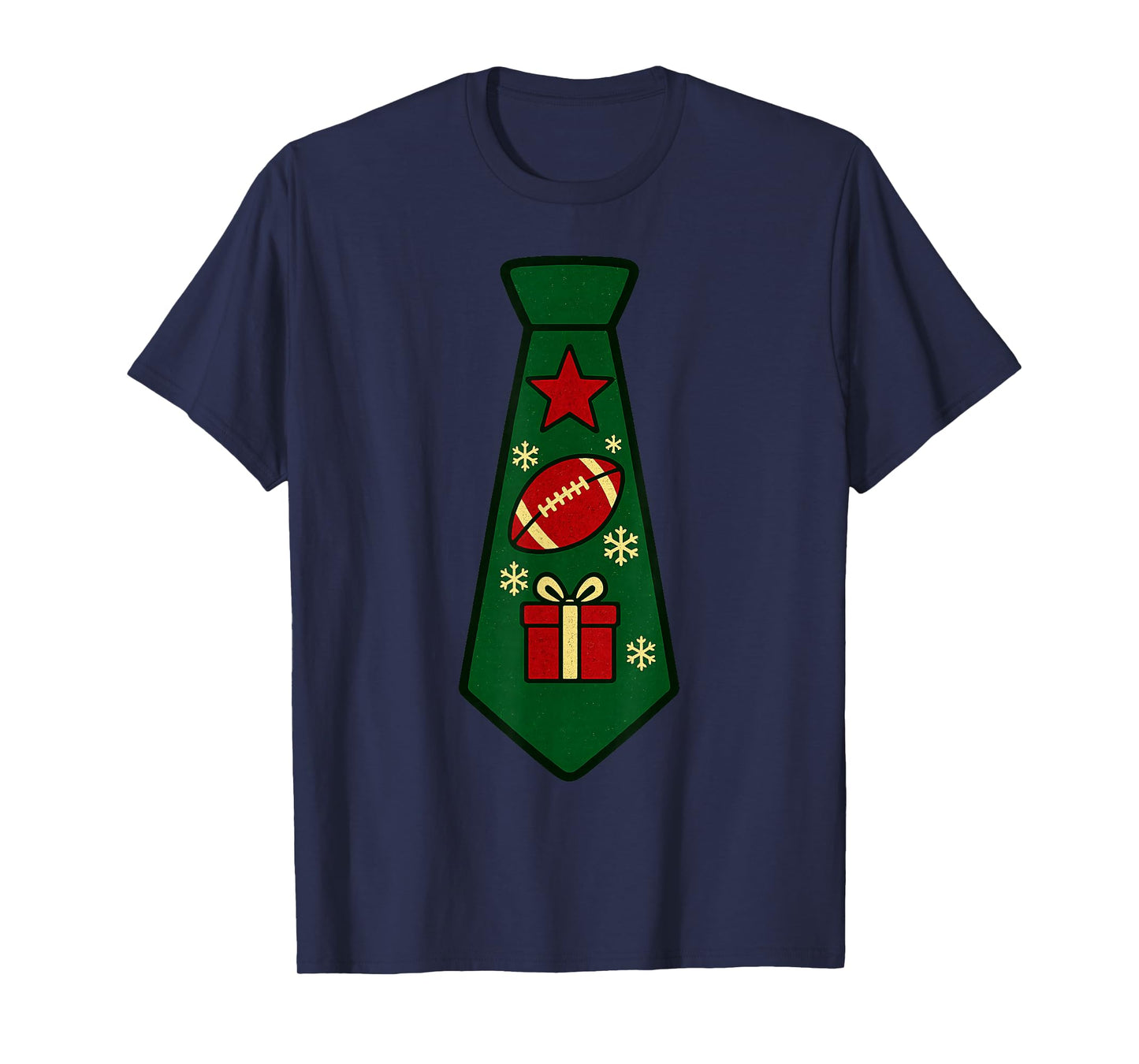Santa Claus Playing American Football Xmas Holiday Christmas T-Shirt