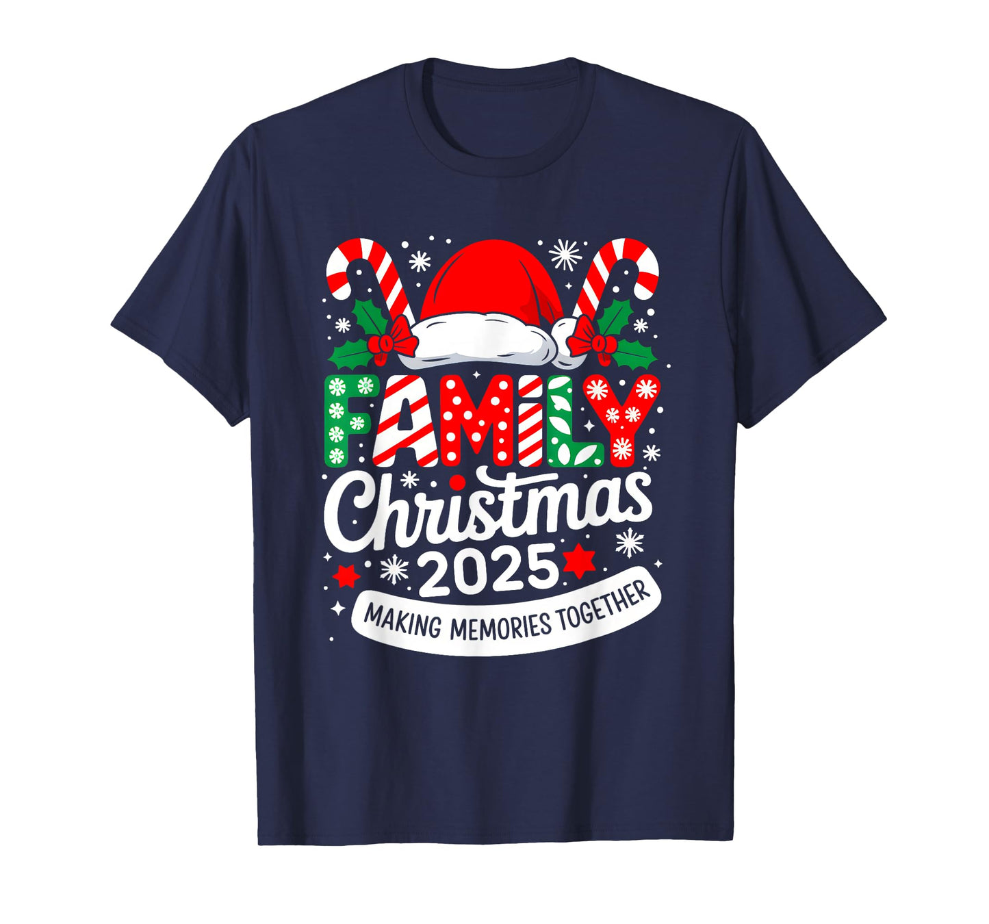 Family Christmas 2025 Matching Costume Together Xmas Squad T-Shirt