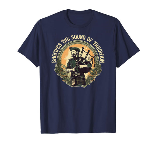 Bagpiper Bagpipes-Music Scotland Bagpipe-Sound Bagpipe T-Shirt