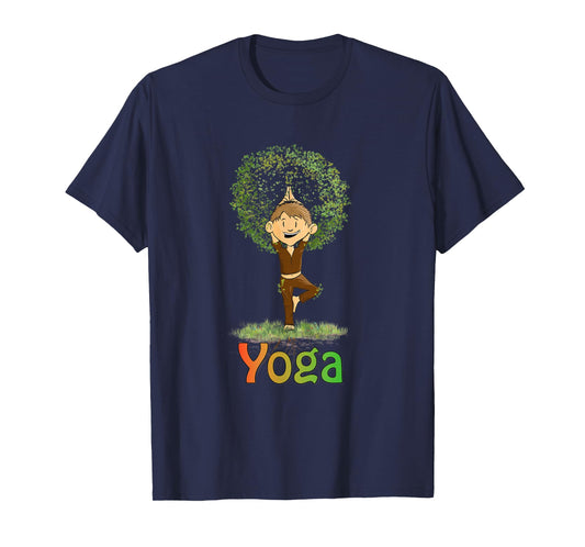 Kids Toddler Yoga Yogini The Tree Vrikshasana T-Shirt