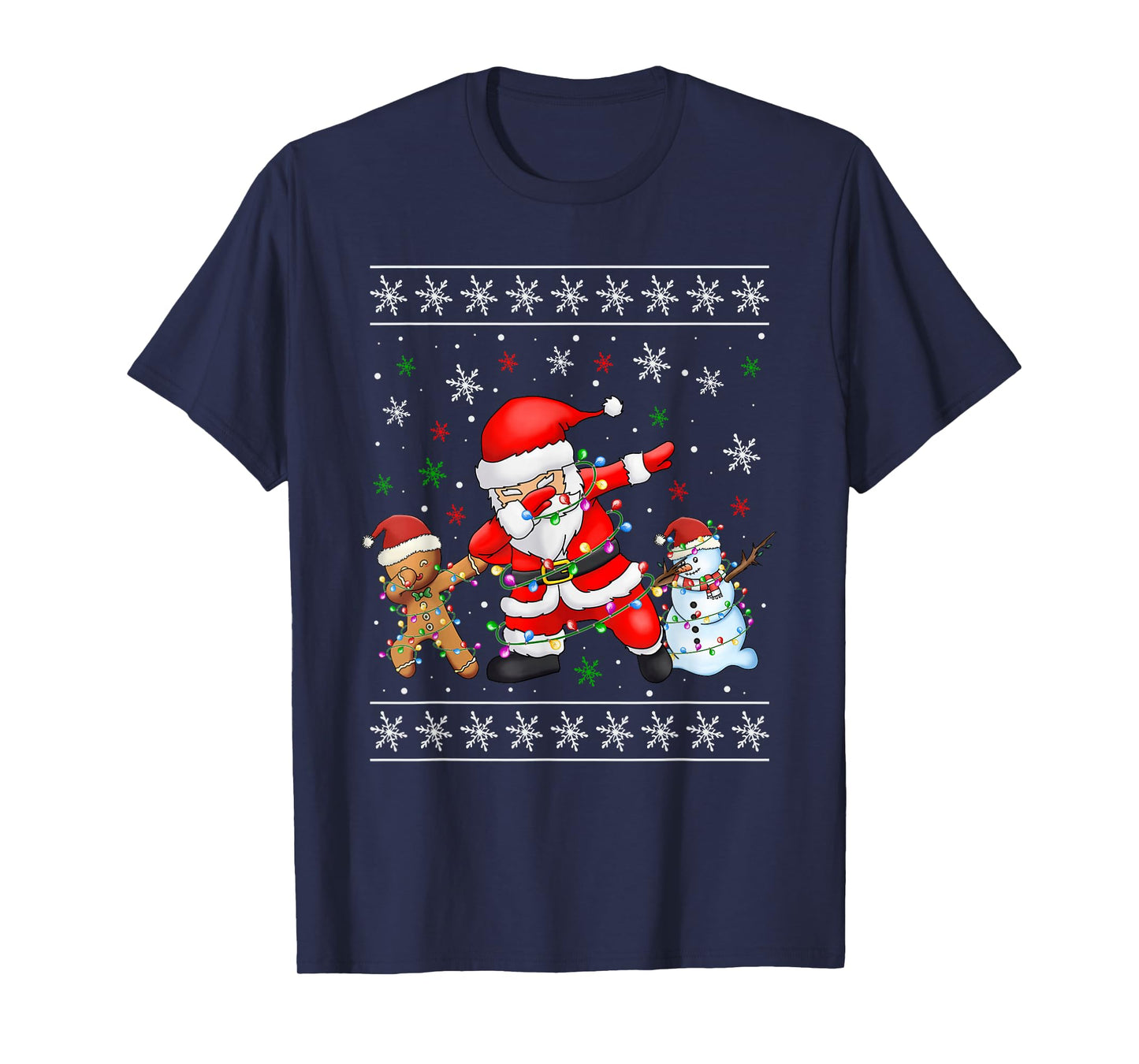 Funny Dabbing Santa Christmas boy Men Girl T-Shirt