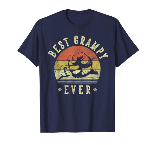 Best Grampy Ever - Retro Fist Bump Vintage Design Grampy T-Shirt