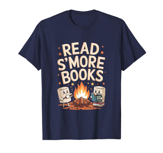 Read S'more Books Camping Outdoors Travel Campfire Smores T-Shirt