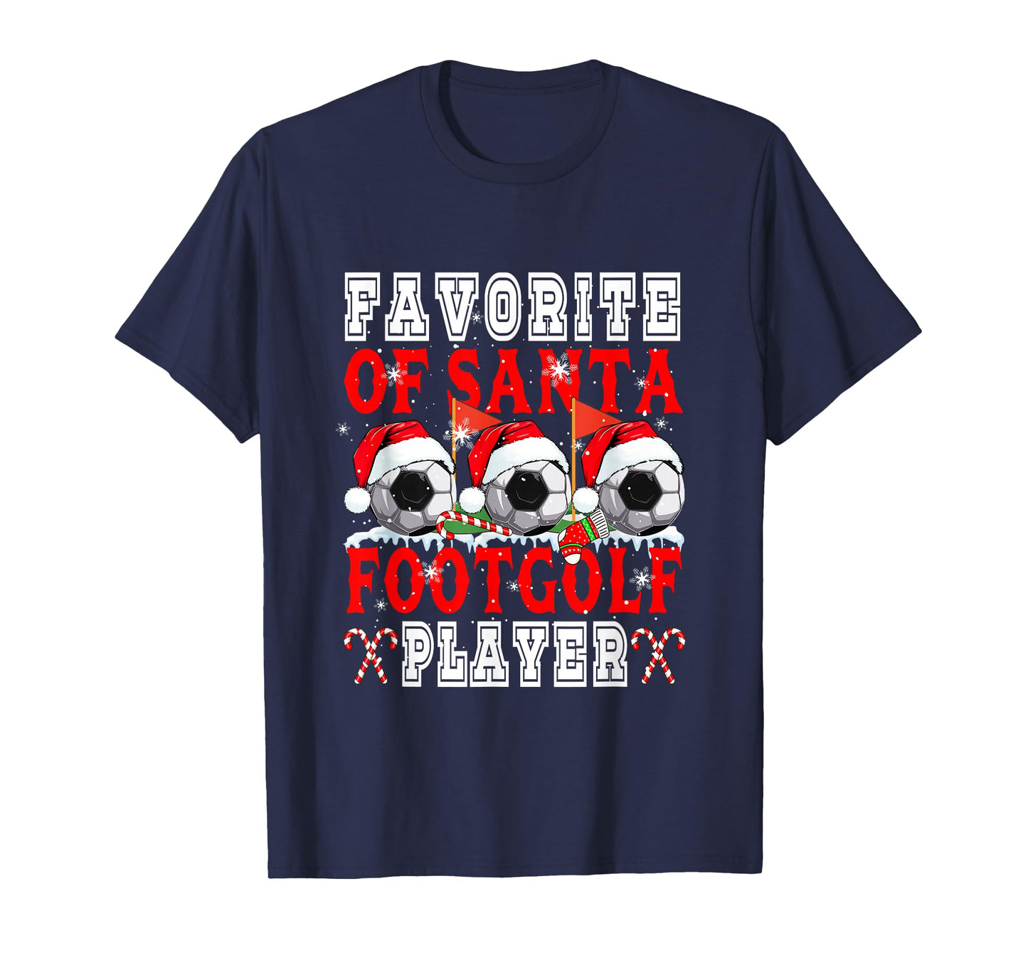Favorite of Xmas Santa Funny Footgolf Player Matching Team T-Shirt