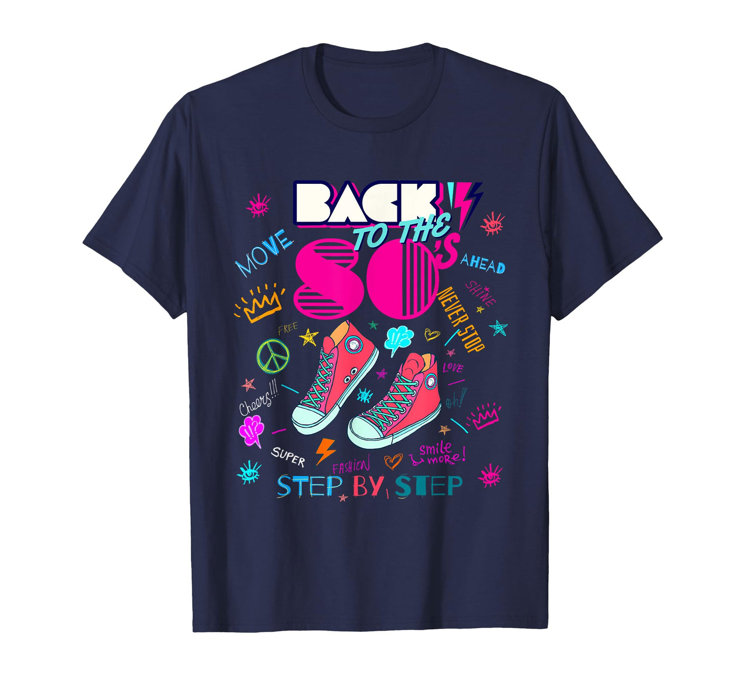 Back To 80's Tees Vintage Retro I Love 80's Graphic Design T-Shirt