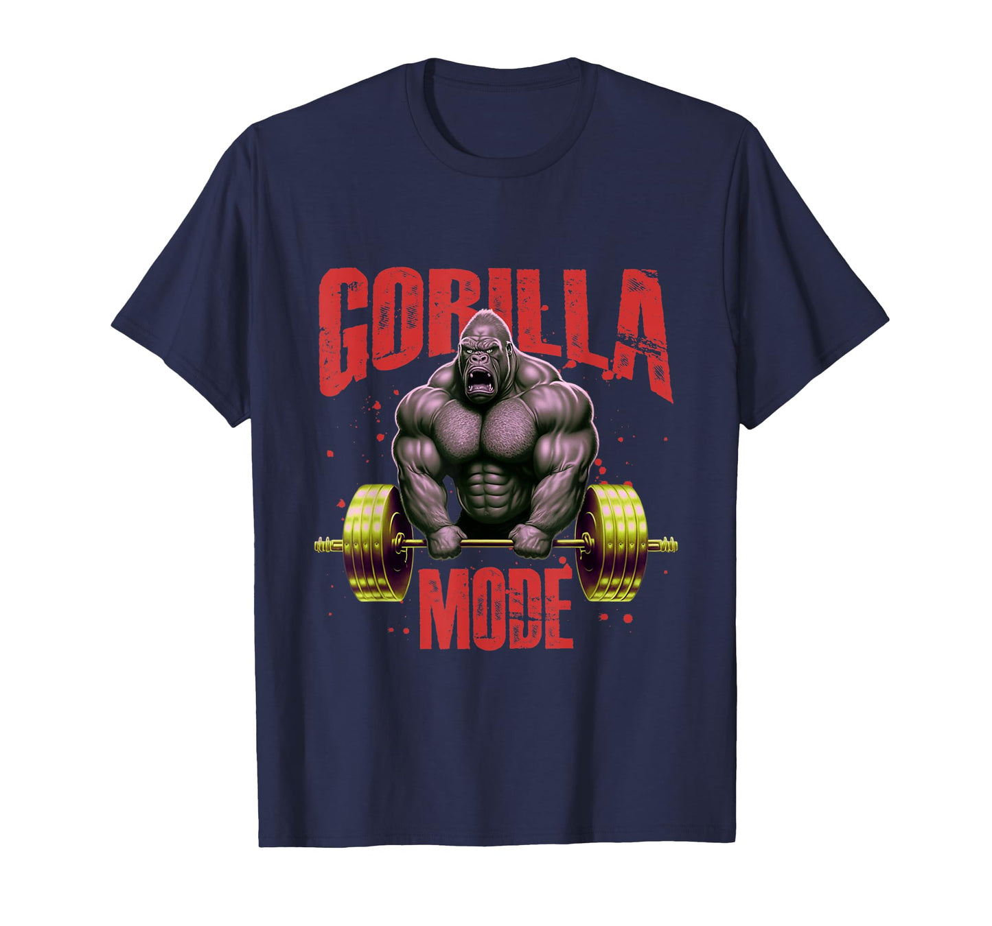 Gorilla Mode Weightlifting Gym | Bodybuilding Workout Beast T-Shirt