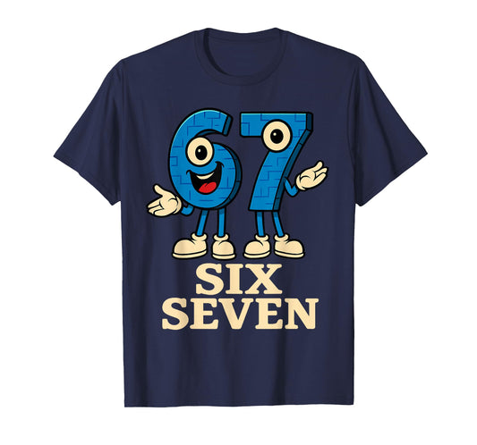 67 Six Seven 6-7 - Funny Italian Brainrot Kids Gaming Meme T-Shirt