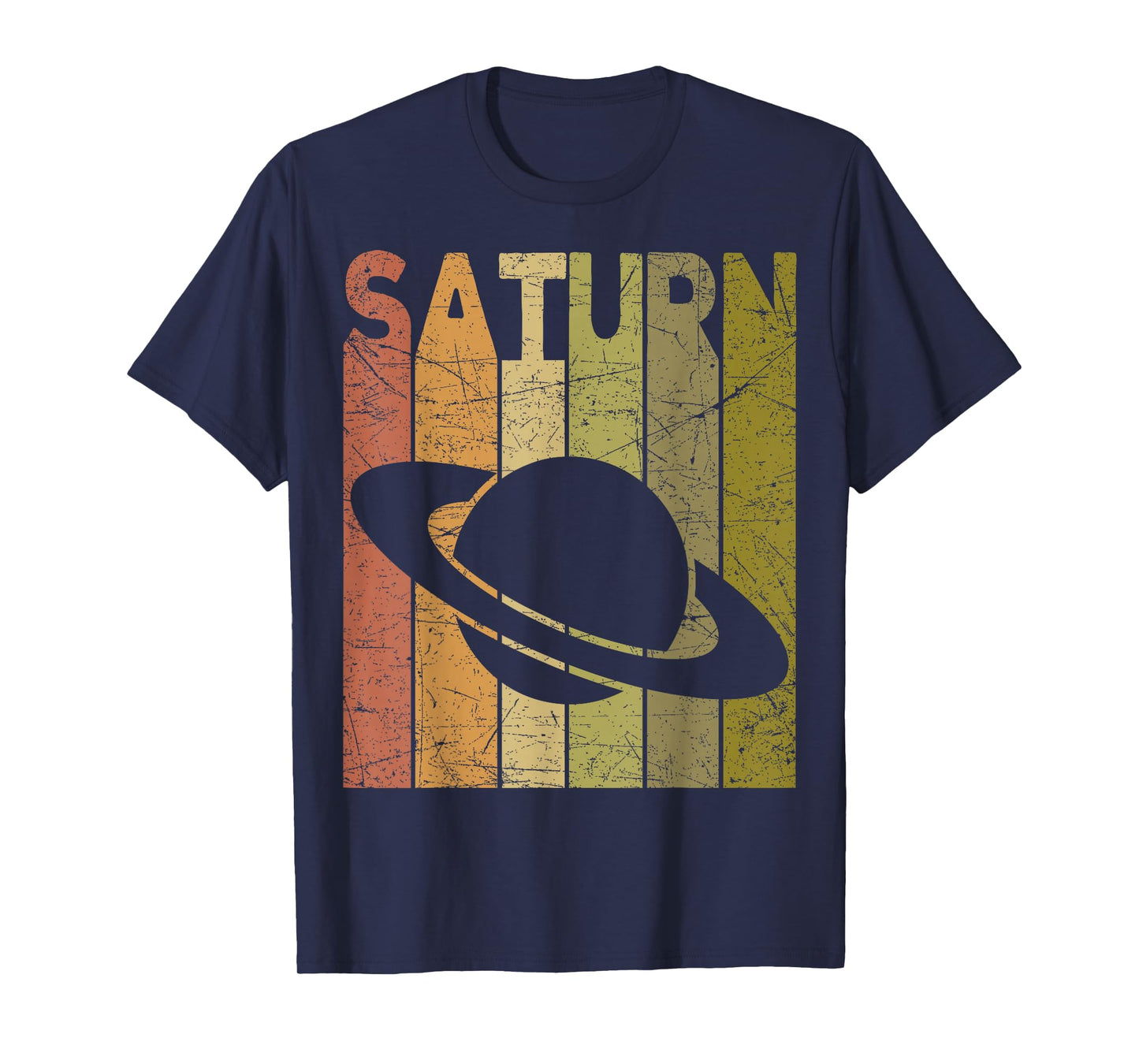 Saturn Vintage Saturn Planet Retro Space Nerd T-Shirt