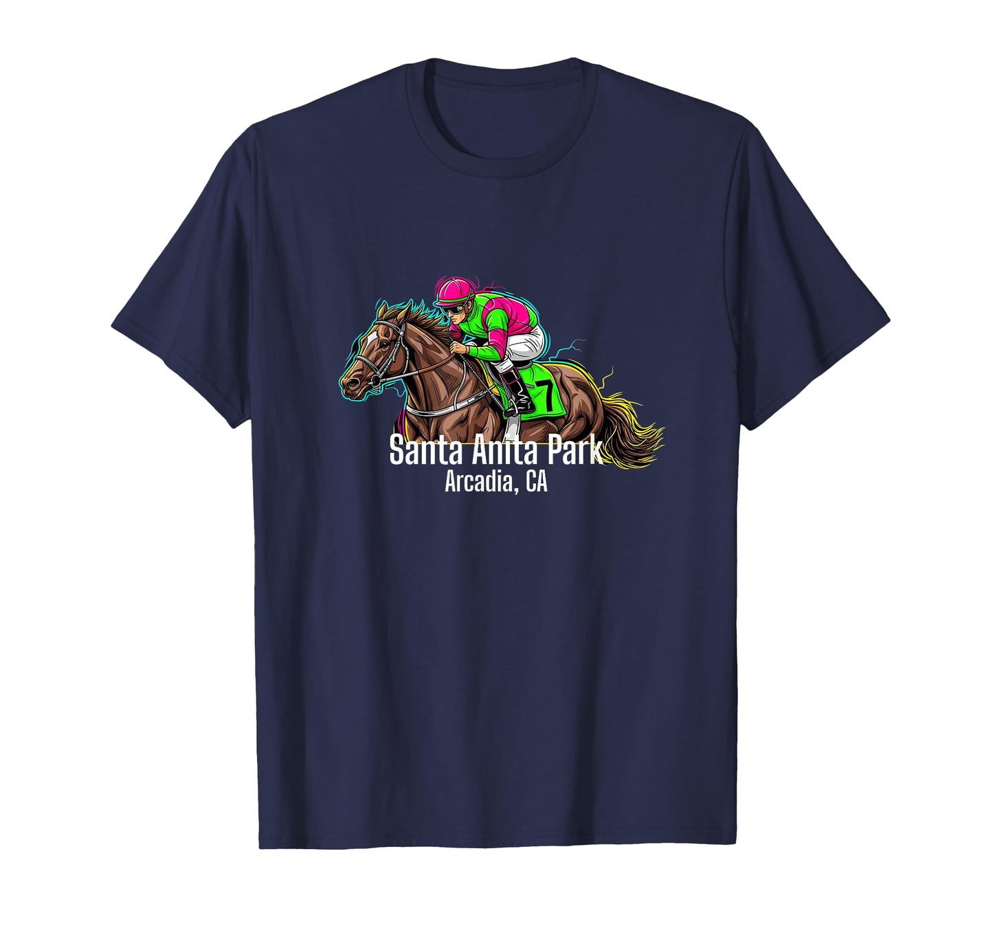 Santa Anita Park California Horse Racing Track Arcadia Race T-Shirt