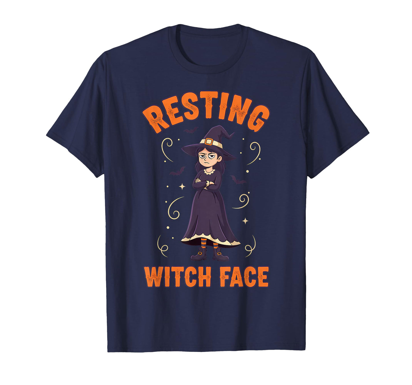 Resting Witch Face Funny Halloween Witch Spooky T-Shirt