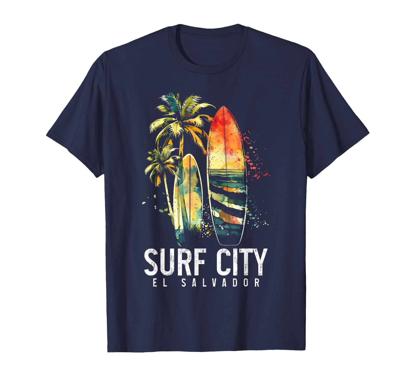 Surf City El Salvador Vintage Surfer T-Shirt