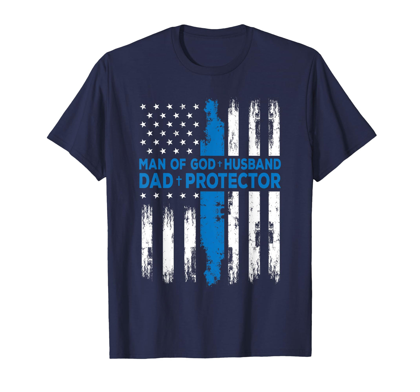 Jesus God Religious Man of God Husband Dad Protector T-Shirt