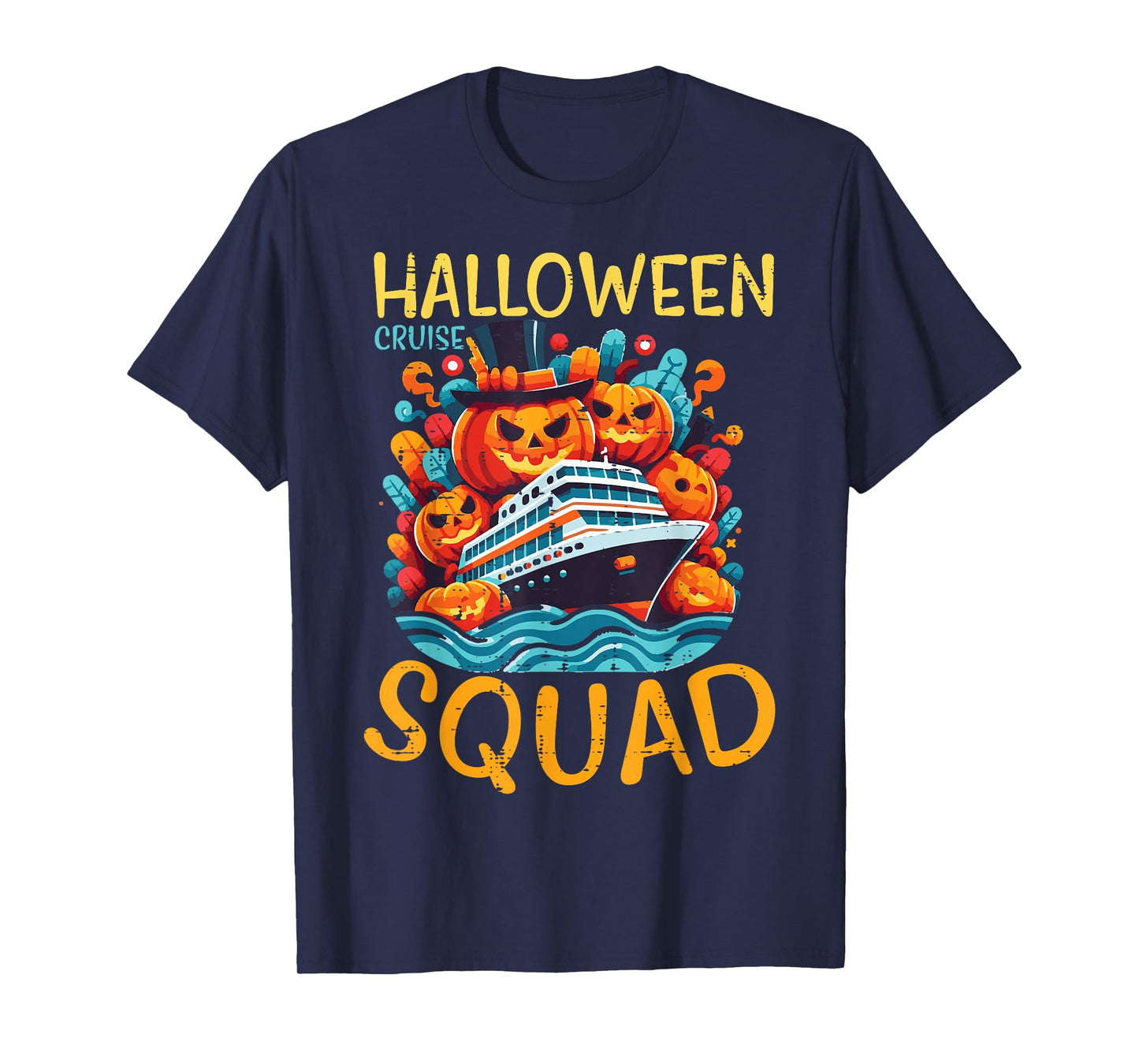 Halloween Cruise Squad Crew Costume Family Men Women Kids T-Shirt