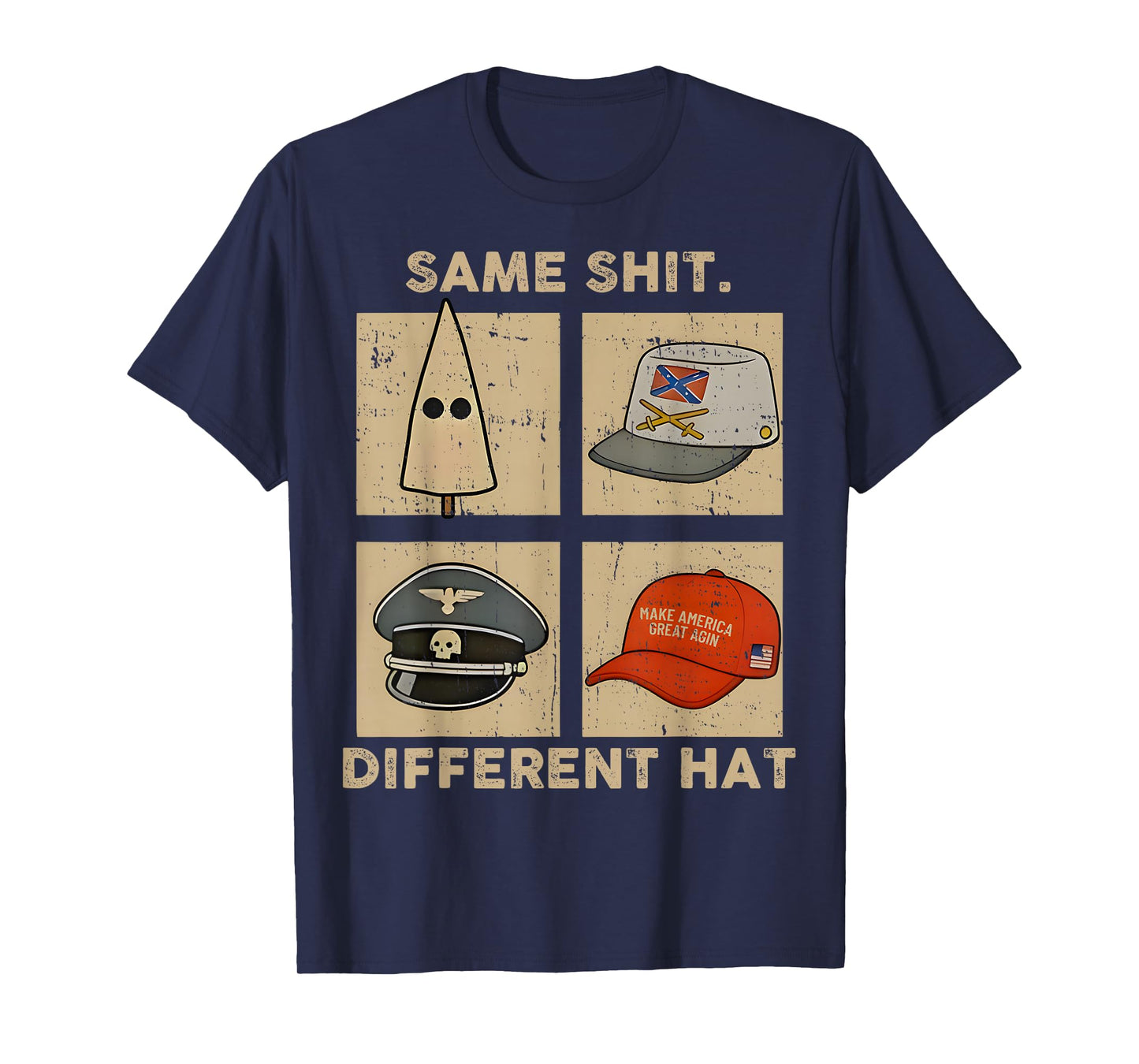 Same Shit Different Hat Retro Vintage Funny for Men Women T-Shirt