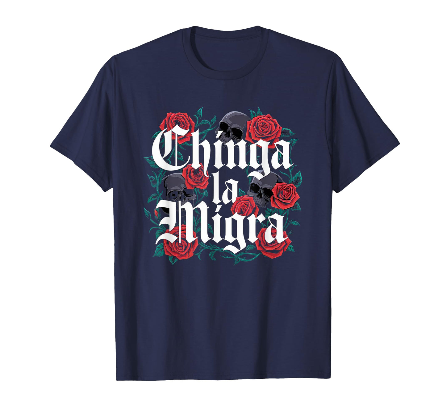 Chinga La Migra Tshirt Men Women 8645 Abolish Ice Retro T-Shirt