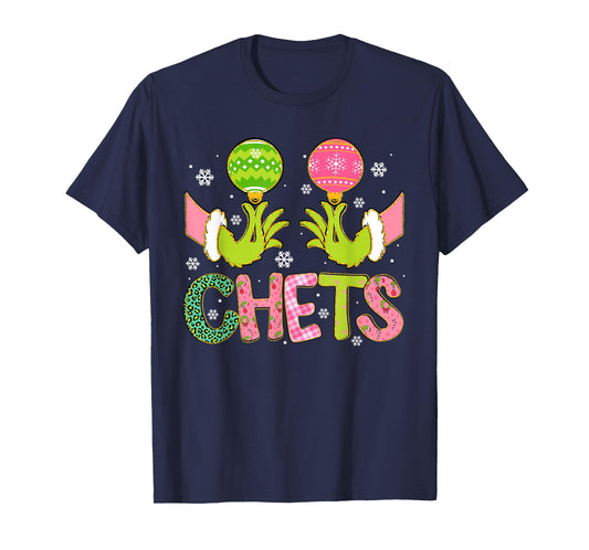 Chest Nuts Matching Chestnuts Christmas Couples Chest Funny T-Shirt