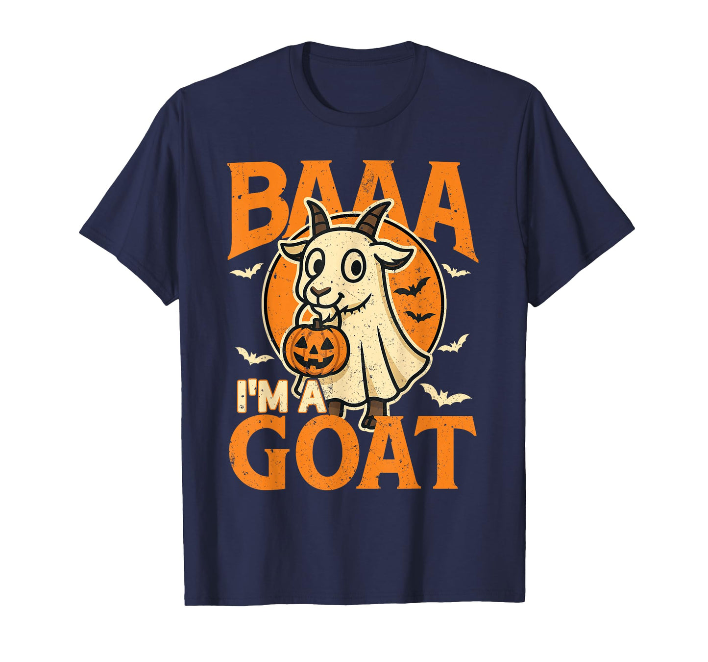 Baa I'm A Goat Cute Ghost Costume Funny Trick or Treat Party T-Shirt