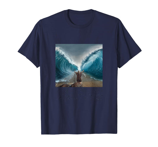 Moses Splitting Red Sea Religious Art History T-Shirt