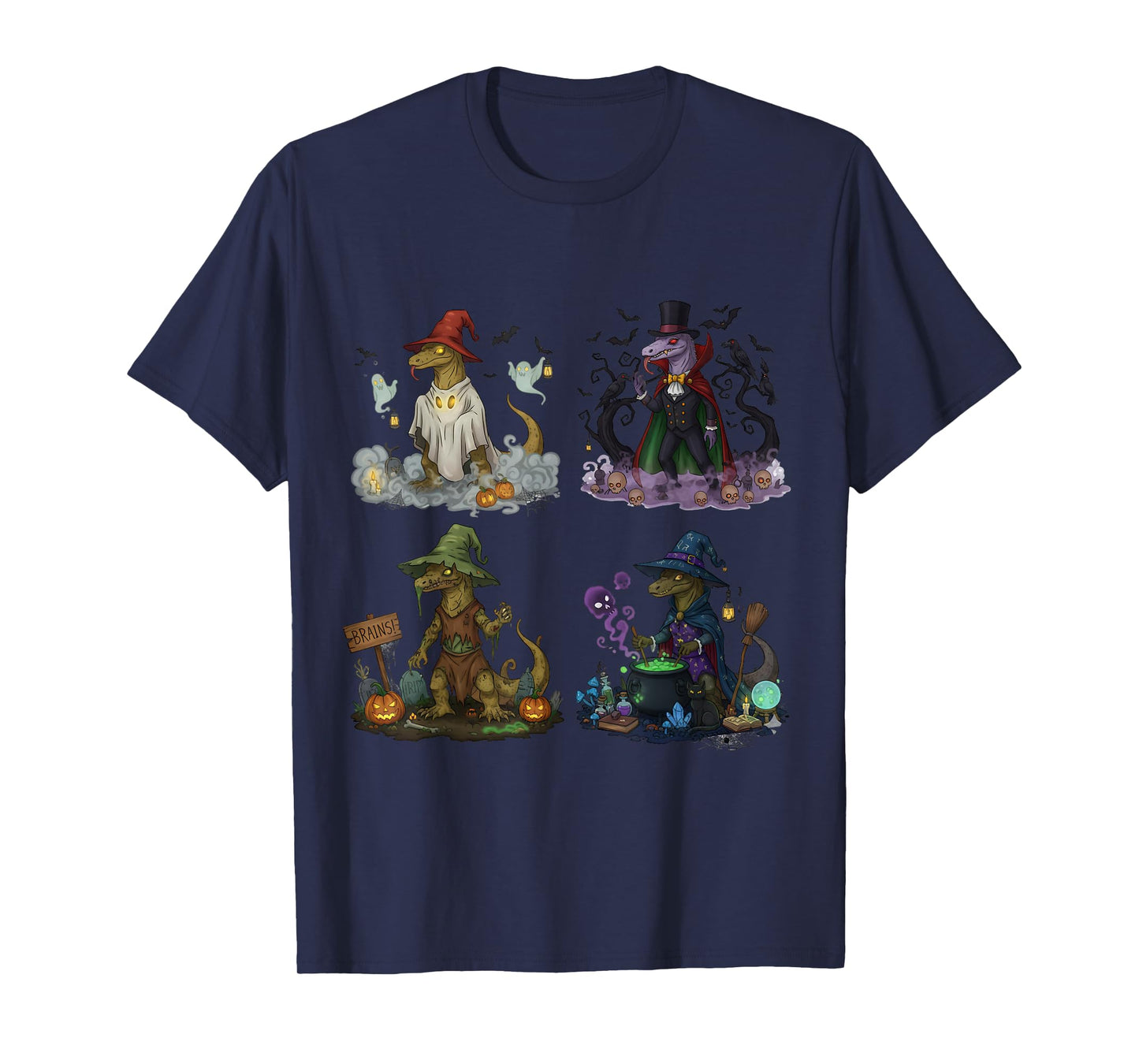 Komodo Spooky Vampire Witch Boo Zombie Cute Halloween Boys T-Shirt