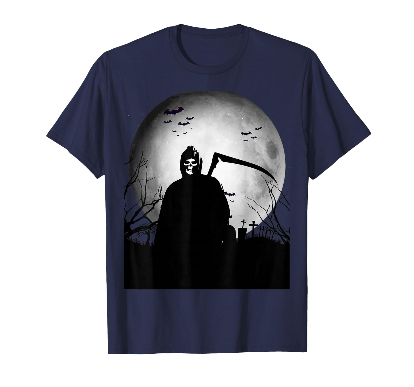 Halloween Grim Reaper T-Shirt | Scary Ghost Face Horror Tee T-Shirt