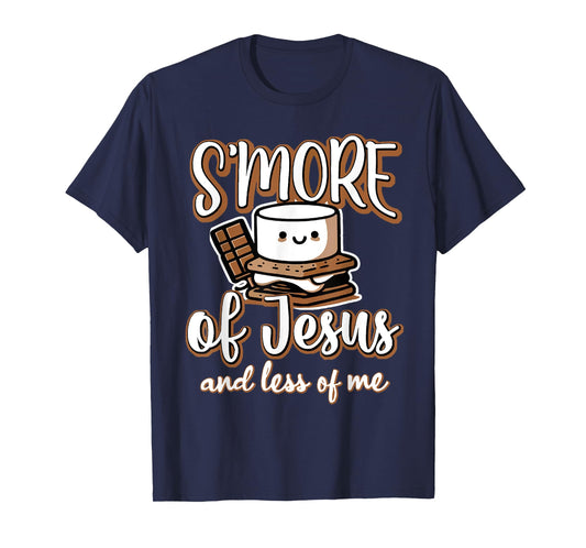Smore Of Jesus Less Of Me Christian Camper Camping Crew Kids T-Shirt