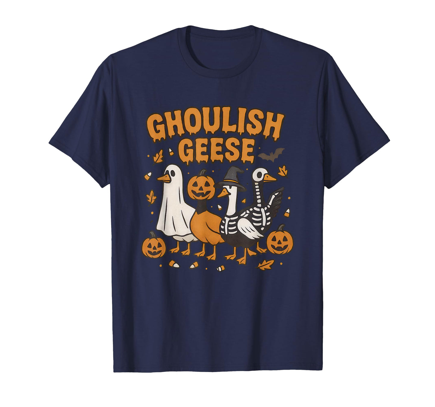 Ghoulish Geese Halloween Funny Goose Costume T-Shirt