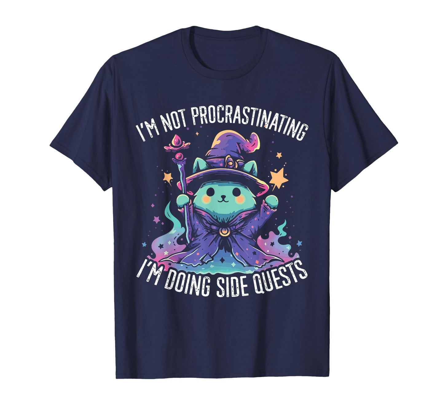 Side Quests Procrastinator MMORPG MMO RPG Video Game T-Shirt