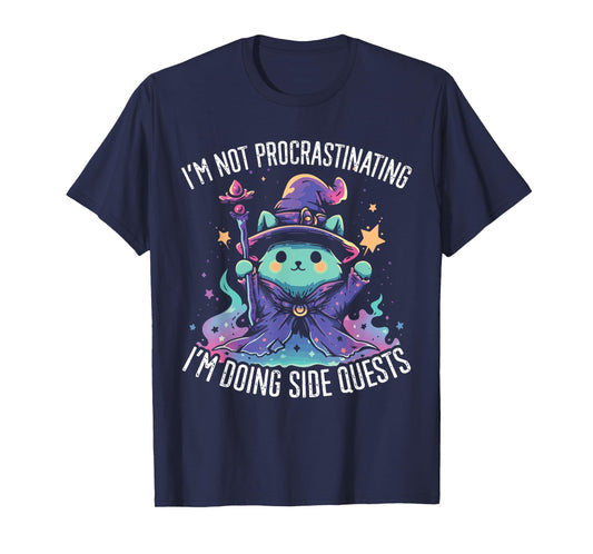 Side Quests Procrastinator MMORPG MMO RPG Video Game T-Shirt